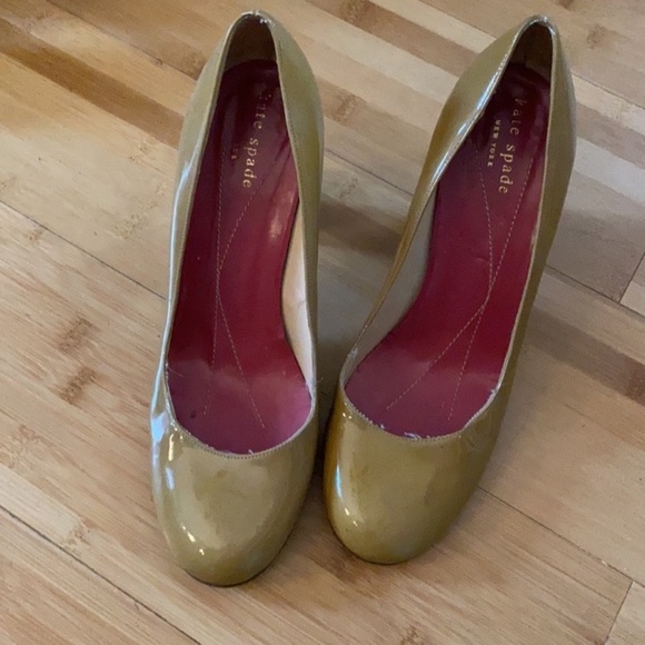 Kate Spade Nude Block Heels - Size 7.5 - Picture 4 of 10